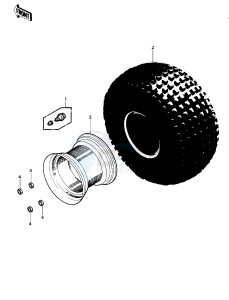 KLT 200 A [KLT200] (A1-A3) [KLT200] drawing WHEELS_TIRES -- 81-82 KLT200-A1_A2_A3- -