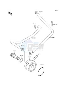 ZX 600 G [NINJA ZX-6R] (G1-G2) [NINJA ZX-6R] drawing OIL COOLER