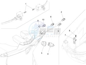 X10 350 4t 4v ie e3 drawing Selectors - Switches - Buttons