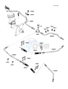 KAF 450 B [MULE 1000] (B1) [MULE 1000] drawing BRAKE PIPING