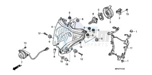 CB1000RAB drawing HEADLIGHT