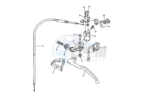 YZ F 450 drawing HANDLE SWITCH – LEVER