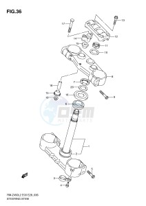 RM-Z450 (E3) drawing STEERING STEM