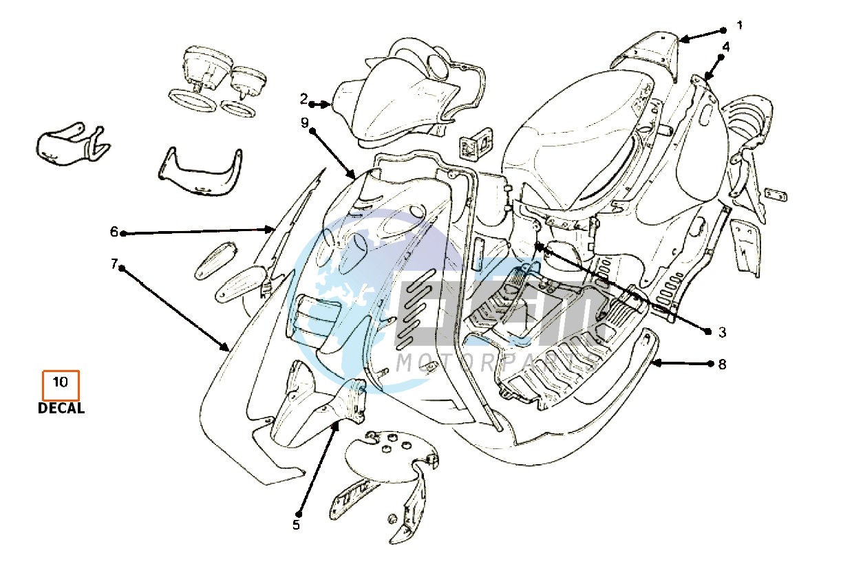 Colored parts