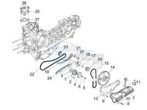 GTV 300 SEI GIORNI IE E4 ABS (NAFTA) drawing Oil pump