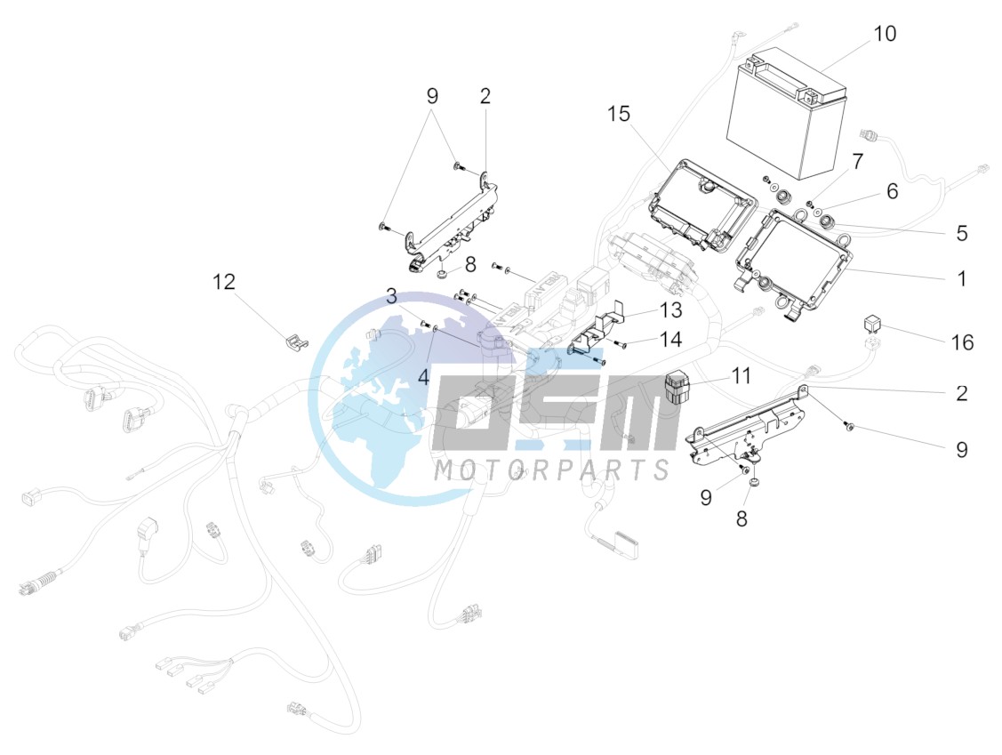 Rear electrical system