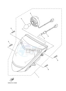 XC100E (1RS2) drawing HEADLIGHT