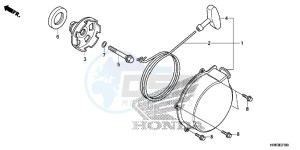 TRX500FA5H TRX500FA ED drawing RECOIL STARTER