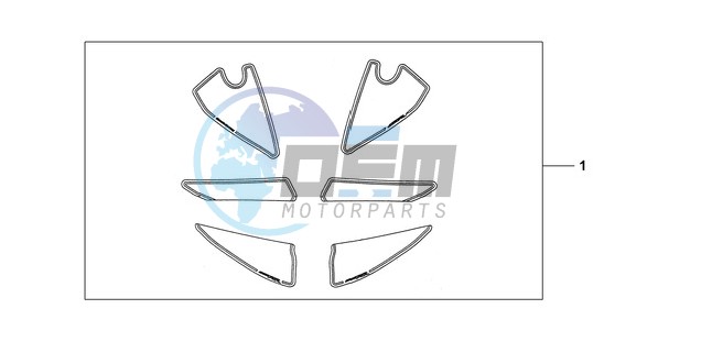 KIT, RACING STICKER