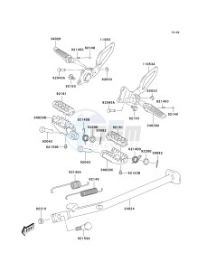 KLX 400 A [KLX400SR KLX400R] (A1-A2 A2 CAN ONLY) [KLX400SR KLX400R] drawing STAND-- S- -