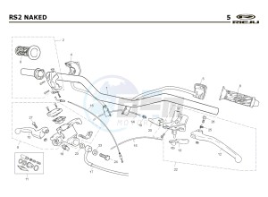 RS2 NAKED 50 drawing CONTROLS -  STEER