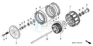 CRF450XC drawing CLUTCH