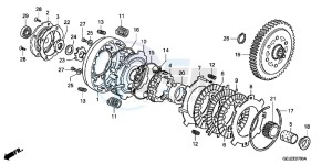 CRF50FB CRF50F ED drawing CLUTCH