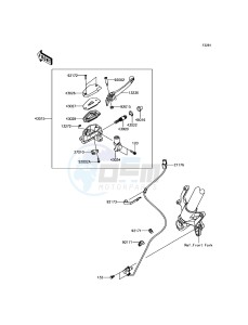 Z800_ABS ZR800BEF FR GB XX (EU ME A(FRICA) drawing Front Master Cylinder