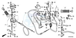 TRX420TEC TRX420 ED drawing HANDLE LEVER/ SWITCH/ CABLE