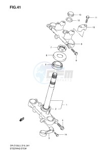 DR-Z125L EU drawing STEERING STEM