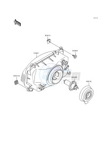 ZX 600 D [NINJA ZX-6] (D2-D4) [NINJA ZX-6] drawing HEAD LAMP