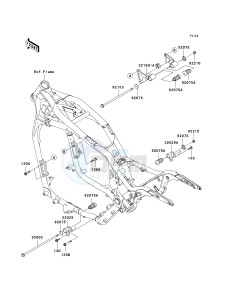 VN 1600 B [VULCAN 1600 MEAN STREAK] (B6F-B8FA) B7FA drawing ENGINE MOUNT