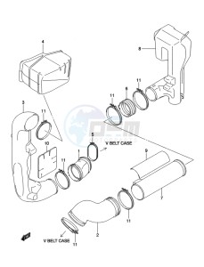 LT-A500X(Z) drawing COOLING DUCT