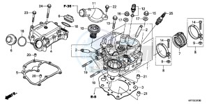 TRX420FPAD TRX420 Europe Direct - (ED) drawing CYLINDER HEAD