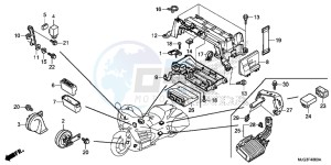 GL1800BG GOLDWING - F6B UK - (E) drawing CONTROL UNIT