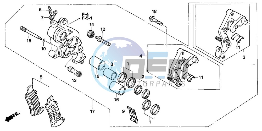 R. FRONT BRAKE CALIPER