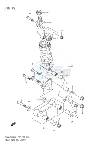 GSX-R1000 (E3-E28) drawing REAR CUSHION LEVER (GSX-R1000L1 E28)