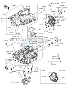 NINJA ZX-10R ZX1000SHFA XX (EU ME A(FRICA) drawing Crankcase