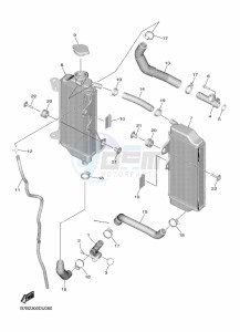 YZ250F (BSB2) drawing RADIATOR & HOSE