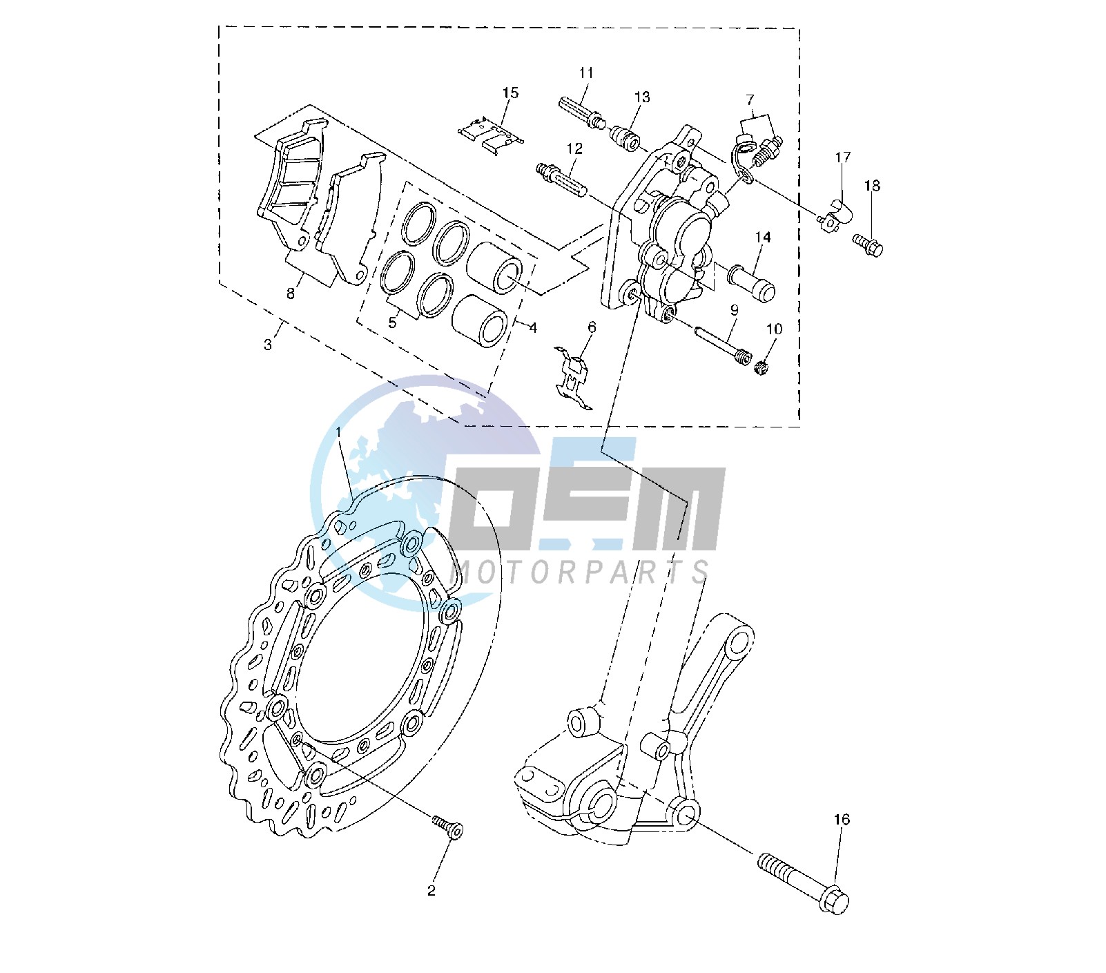 FRONT BRAKE CALIPER