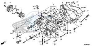 TRX420FA2E TRX420 Europe Direct - (ED) drawing FRONT CRANKCASE COVER (TRX420FA1/FA2)