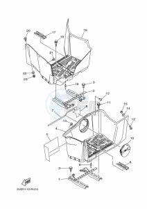 YFM700FWAD GRIZZLY 700 EPS (BFE1) drawing STAND & FOOTREST