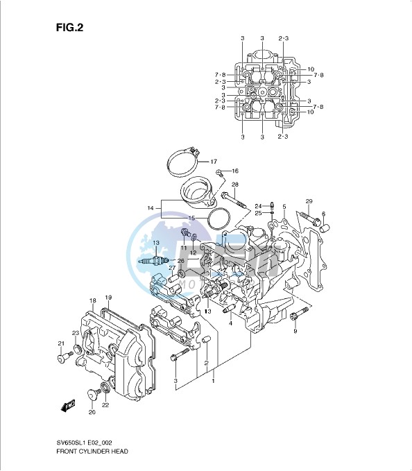 FRONT CYLINDER HEAD