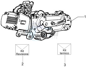 FLY 50 4T 2V 25-30Kmh 25-30Km/h drawing Engine, assembly