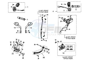 X–FIGHT - 100 cc drawing BRAKE SYSTEM