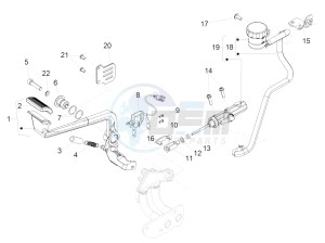 MGX 21 FLYING FORTRESS 1380 APAC drawing Rear master cylinder