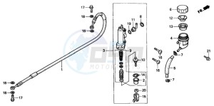 CR80R drawing RR. BRAKE MASTER CYLINDER