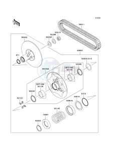 KVF 650 A [PRAIRIE 650 4X4] (A2) [PRAIRIE 650 4X4] drawing DRIVEN CONVERTER-- VF650AE535561 - - -