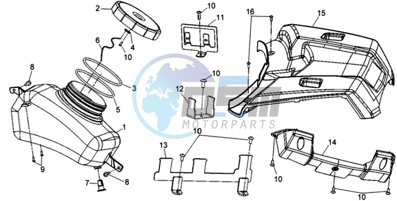 FUEL TANK HOUSING