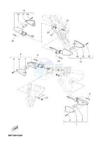 XT660ZA XT660Z ABS TENERE (2BE3 2BE3 2BE3) drawing FLASHER LIGHT