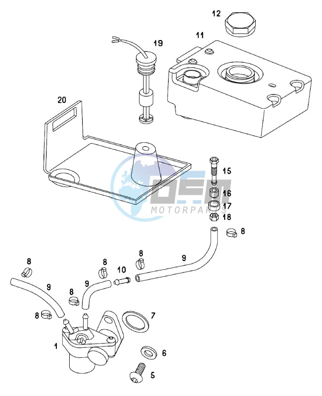 Oil pump-oil tank