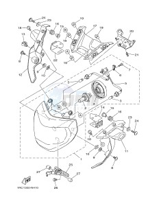 MT09A MT-09 ABS 900 (2DRN) drawing HEADLIGHT