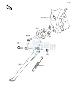 Z1000SX_ABS ZX1000MFF FR GB XX (EU ME A(FRICA) drawing Stand(s)