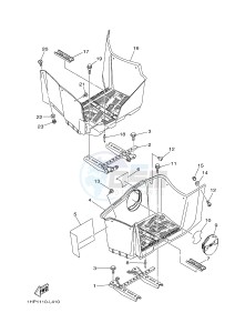 YFM550FWA YFM550DF GRIZZLY 550 (1NPF) drawing STAND & FOOTREST