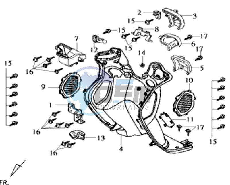 COWLING INNER FR PLATE