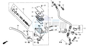 VT1100C2 drawing FR. BRAKE MASTER CYLINDER