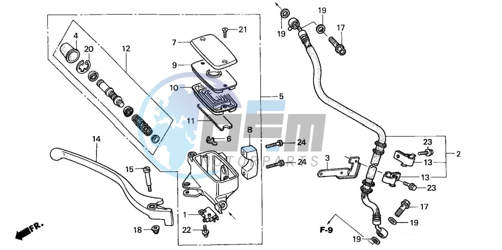 FR. BRAKE MASTER CYLINDER