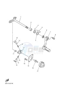 WR450F (1DXK) drawing SHIFT SHAFT