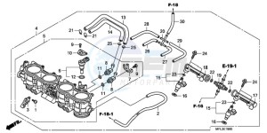 CBR1000RA9 U / ABS drawing THROTTLE BODY