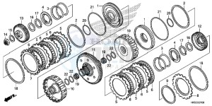 TRX420FA2F TRX420 Europe Direct - (ED) drawing CLUTCH ( TRX420FA1/ FA2)